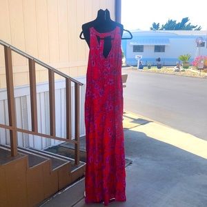 Stunning Red & Purple Floral Jumpsuit by Band of Gypsies
